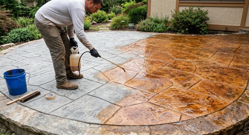Cement Staining in Frisco, TX