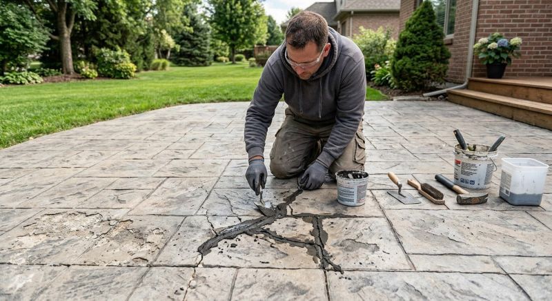 Decorative Concrete Repair in Littleton, CO