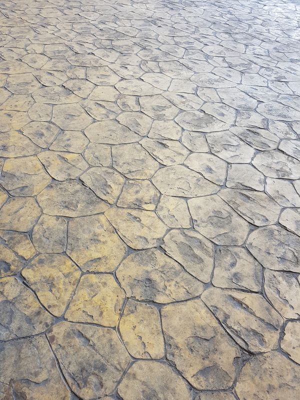 Finished Stamped Concrete Surface